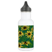 Bouteille D'eau Rudbekia jaune sur vert foncé (Gauche)