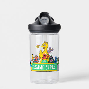 Bouteille D'eau Rue Sésame Couleur complète avec Pals