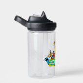 Bouteille D'eau Rue Sésame | Couleur complète avec Pals (Arrière Complet)