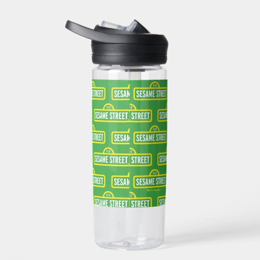 Bouteille D'eau Rue Sésame | Logo couleur complète (Droite)