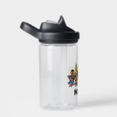 Bouteille D'eau Rue Sésame | Sesame Pals Ajoutez Votre Nom (Arrière Complet)