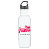 Bouteille D'eau Runher Runher Runher Pink Bold Retro Font Motivati (Devant)
