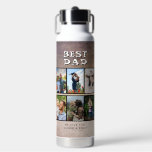 Bouteille D'eau Rustic Best Papa Fête des pères 6 Photo<br><div class="desc">Rustic Best Dad Fête des pères 6 Photo Collage Bouteille d'eau. Arrière - plan texturé rustique et 6 photos de famille - ajoutez 6 photos et vos noms. Un joli gardien pour père. Cadeau pour Fête des pères,  anniversaire ou Noël.</div>