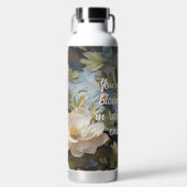 Bouteille D'eau Rustic Blooms des cadeaux de retraite personnalisé (Avant)