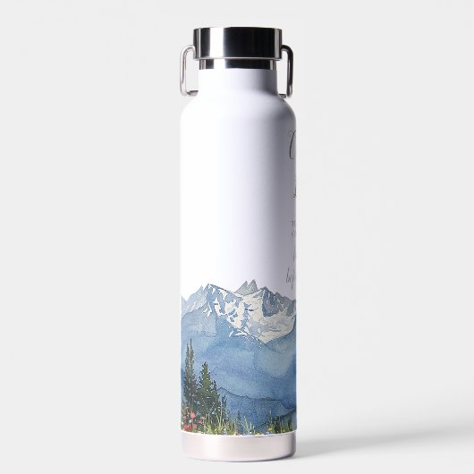 Bouteille D'eau Rustic Mountain Camp Bachelorette Week-end (Avant)