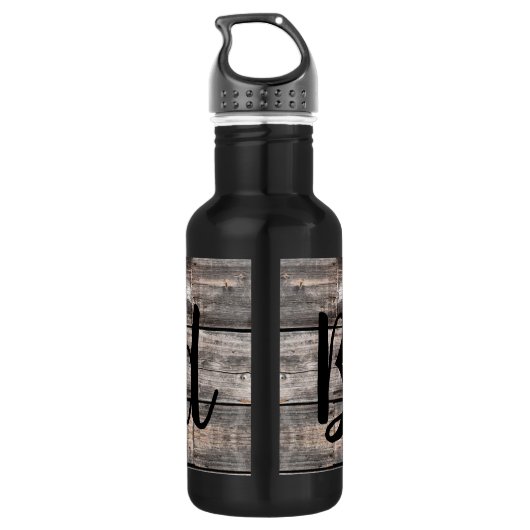 Bouteille D'eau rustique chic SIMPLY BLESSEE en écriture | (Dos)