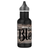 Bouteille D'eau rustique chic SIMPLY BLESSEE en écriture | (Gauche)