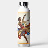 Bouteille D'eau "Rythme et or" (Droite)