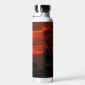 Bouteille D'eau Safari Africain Sunset Animal Silhouettes (Plage)