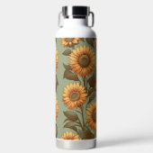 Bouteille D'eau Sage et tournesols II (Avant)