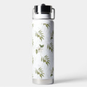 Bouteille D'eau Sage Éternel Olive Aquarelle Chic (Arrière)