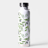 Bouteille D'eau Sage Green Watercolor French Country Olive Pattern (Gauche)