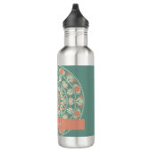 Bouteille D'eau Sage rétro et Mandala de sable personnalisé (Droite)