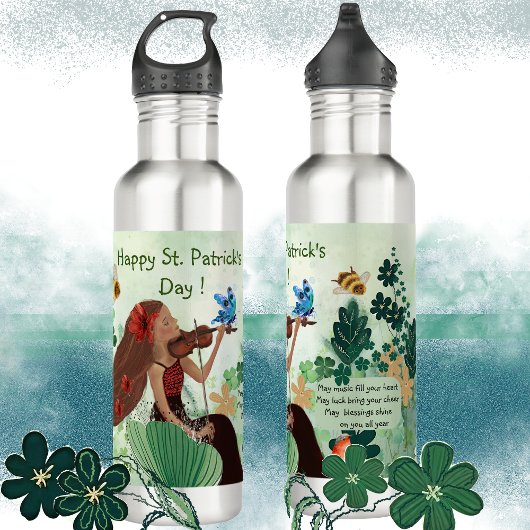 Bouteille D'eau Saint Patrick's Day avec musique