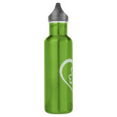 Bouteille D'eau Saint Patrick's Day Drôle Shamrock Coeur irlandais (Gauche)