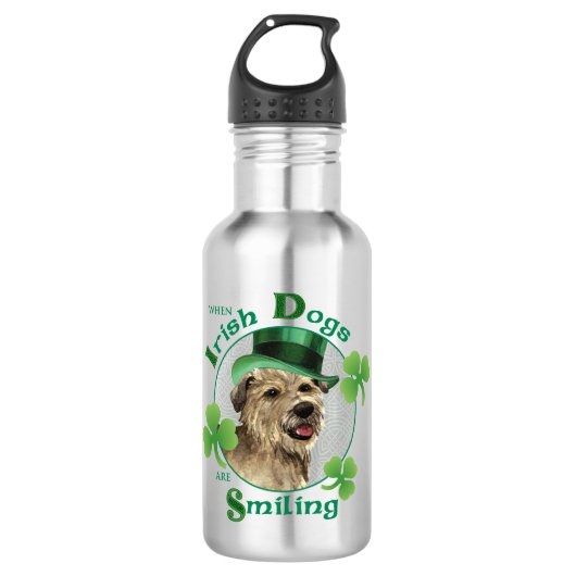 Bouteille D'eau Saint Patrick's Day Glen of Imaal Terrier (Devant)