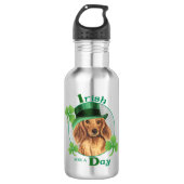 Bouteille D'eau Saint Patrick's Day LonghEI Dachshund (Devant)