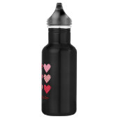 Bouteille D'eau Saint-Valentin 2023 Coeurs doux (Droite)