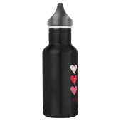 Bouteille D'eau Saint-Valentin 2023 Coeurs doux (Gauche)