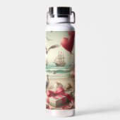Bouteille D'eau Saint-Valentin côtière/nautique (Arrière)