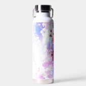 Bouteille D'eau Sakura rose sur la peinture Arrière - plan (Avant)