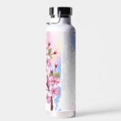 Bouteille D'eau Sakura rose sur la peinture Arrière - plan (Plage)