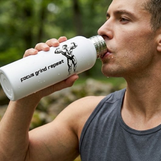 Bouteille D'eau Salle de sport Focus Grind Repeat