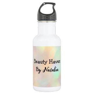 Bouteille D'eau Salon de beauté holographique moderne et élégant