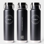Bouteille D'eau Salon de commerce cadeau Business Logo QR code noi<br><div class="desc">Faites une déclaration avec le logo de votre entreprise sur une bouteille d'eau noire professionnelle. Augmentez le trafic Web et le fiançailles client avec le générateur de code QR personnalisé sur la bouteille, qui peut se lier directement à votre site Web. Ne manquez pas cette occasion promotionnelle unique ! Customisez...</div>