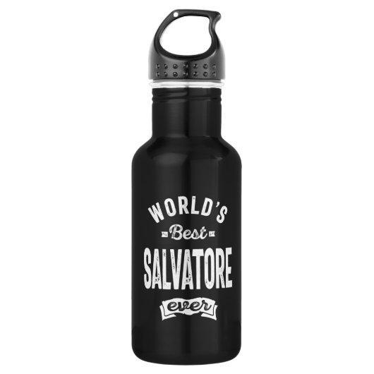 Bouteille D'eau Salvatore Nom personnalisé Anniversaire (Devant)