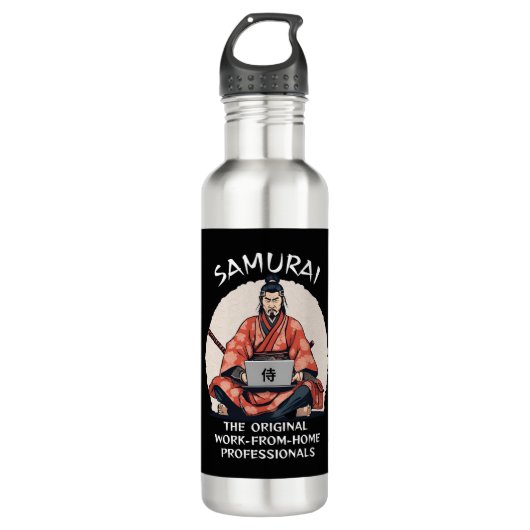Bouteille D'eau Samurai : Le travail original des professionnels d (Devant)