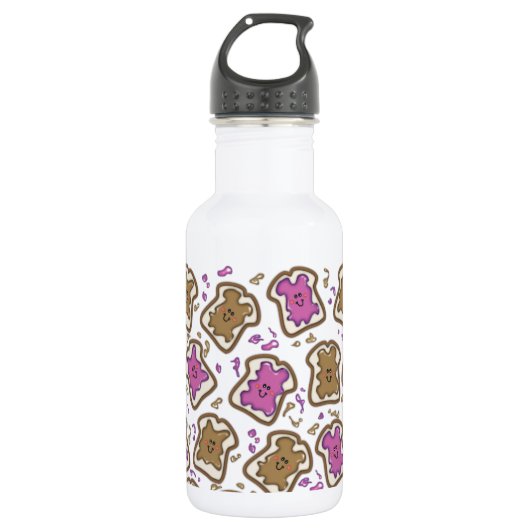 Bouteille D'eau Sandwich PBJ (Devant)