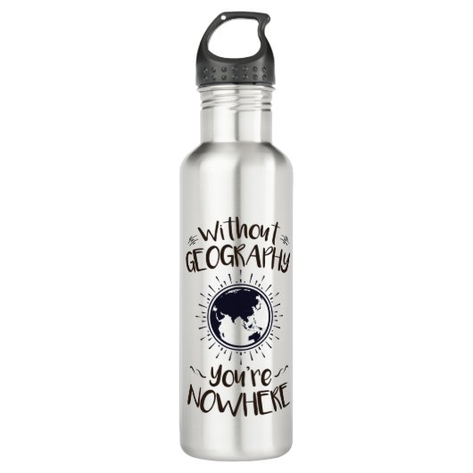 Bouteille D'eau Sans géographie Vous êtes nulle part (Devant)