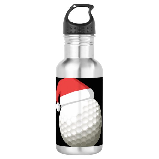 Bouteille D'eau Santa Hat Christmas Golf (Devant)