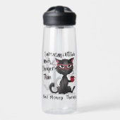 Bouteille D'eau Sarcasm & Attitude Funny Cat Lover Gift (Avant)