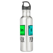 Bouteille D'eau Sarcasme Principaux Éléments De La Science De L'Hu (Dos)