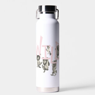 Bouteille D'eau SAUVAGE Bêtes sauvages et Max - Rose