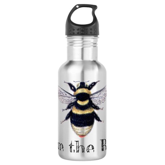 Bouteille D'eau Sauvez les abeilles (Devant)