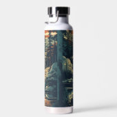 Bouteille D'eau Scandinave Rétro Maison de montagne (Plage)