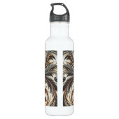 Bouteille D'eau Schéma floral brillant avec pierre de gemme (Dos)