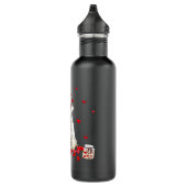 Bouteille D'eau Schnauzer Miniature Blanche Avec Valenti En Forme (Droite)