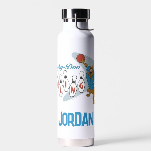 Bouteille D'eau Scooby-Doo Bowling | Ajouter Votre Nom (Gauche)