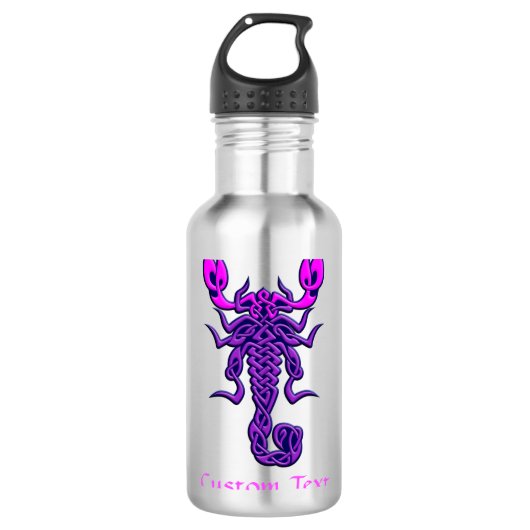 Bouteille D'eau Scorpion de noeud céleste pourpre (Devant)