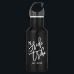 Bouteille D'eau Script blanc de la tribu des mariées<br><div class="desc"></div>