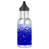 Bouteille D'eau Script de nom bleu royal (Gauche)