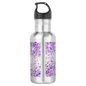 Bouteille D'eau Script de nom de poussière de parties scintillant (Dos)