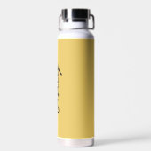 Bouteille D'eau Script en or clair personnalisé (Arrière)
