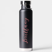 Bouteille D'eau Script minimaliste moderne personnalisé