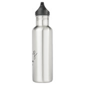 Bouteille D'eau Script moderne Mme Nom Bride Keepsaké Cadeau (Droite)