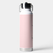 Bouteille D'eau Script rose-bleu élégant pour femmes personnalisée (Salle de sport)